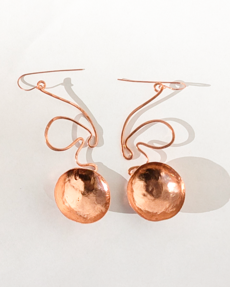 Sheila E Copper Earrings