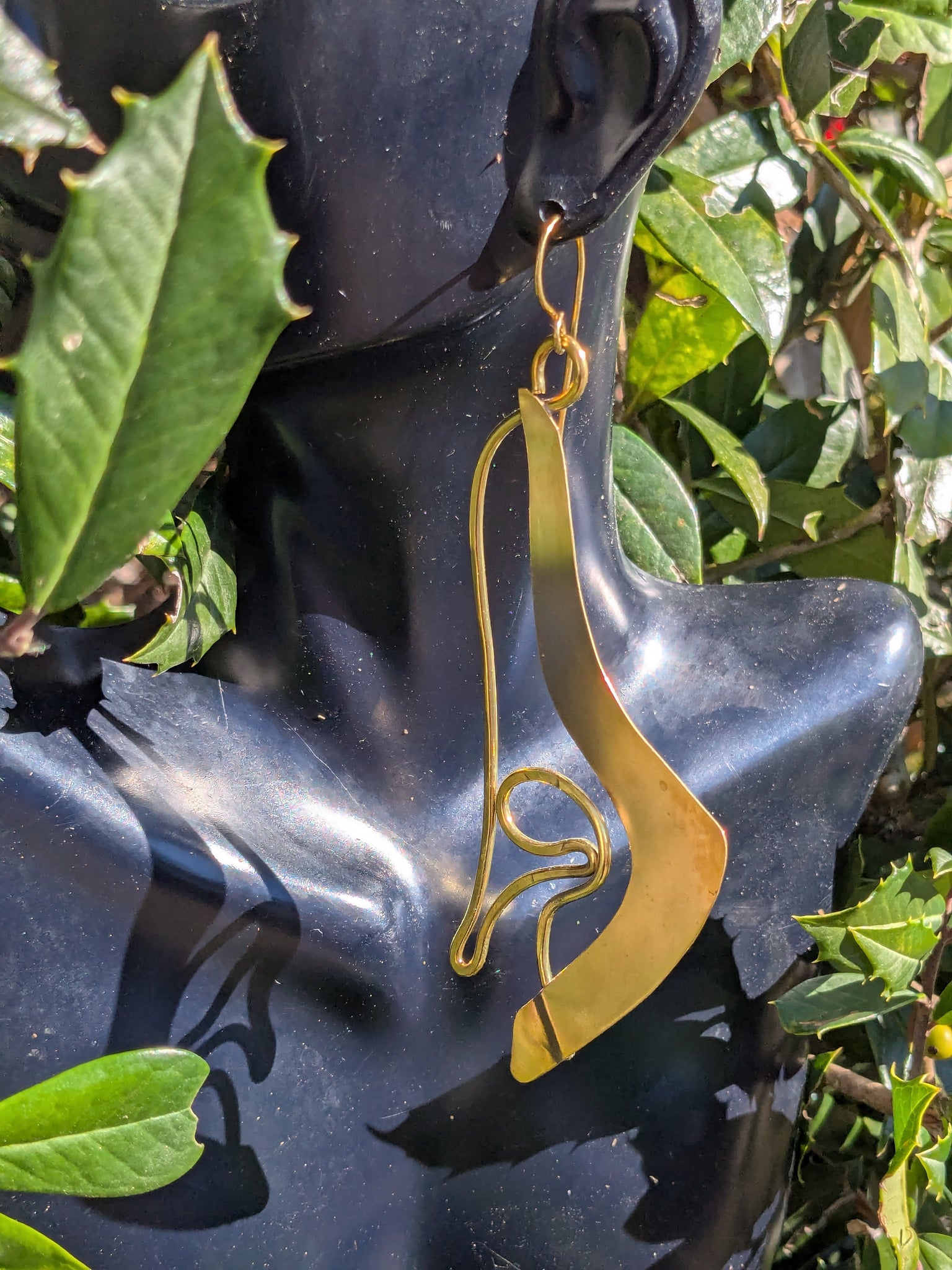 Irma Stern Brass Earrings