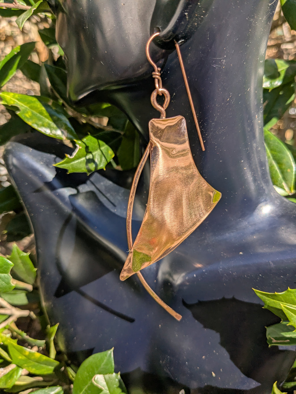 Captain Janet Days Copper Earrings
