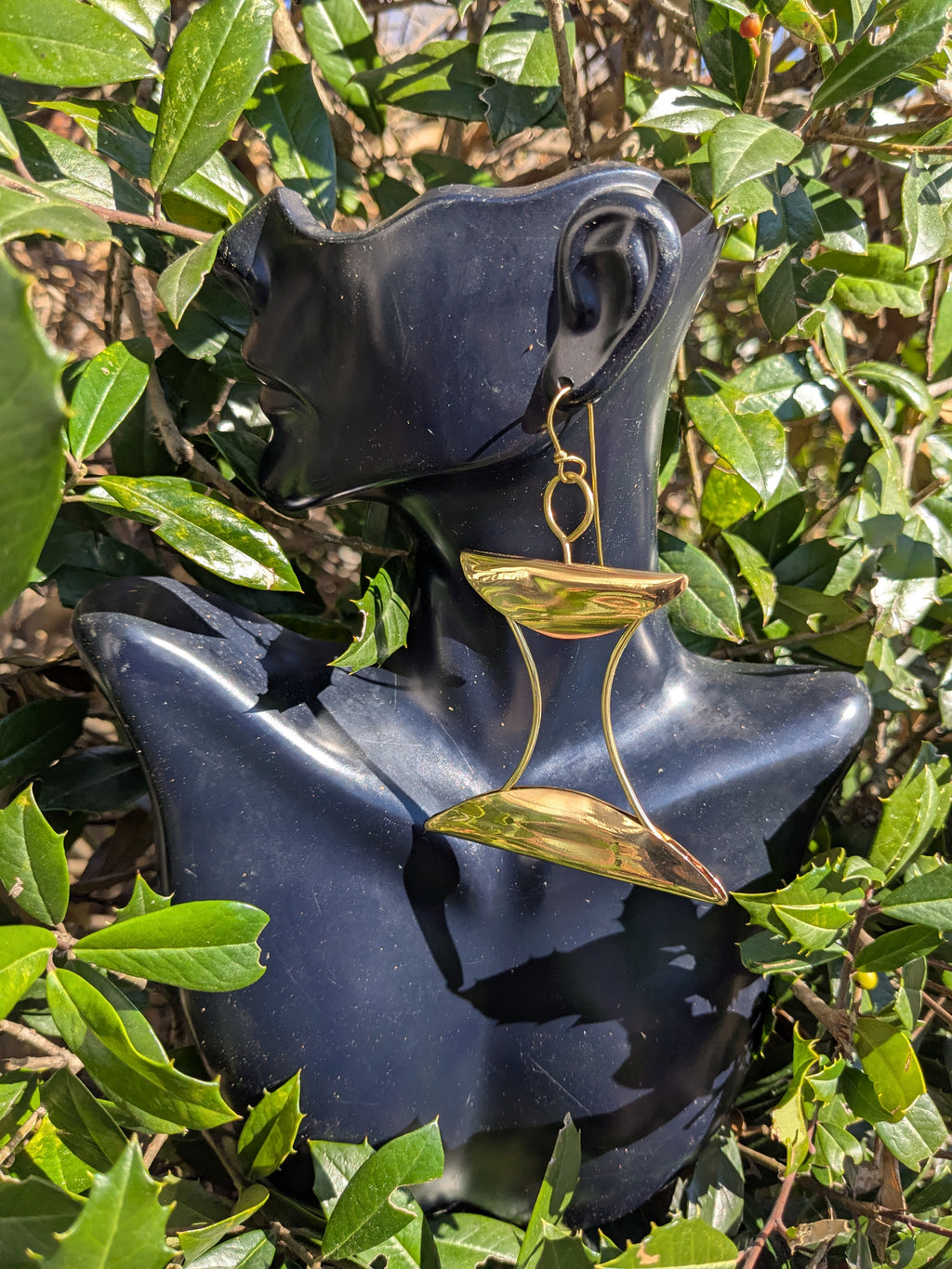 Beverly Johnson Brass Earrings