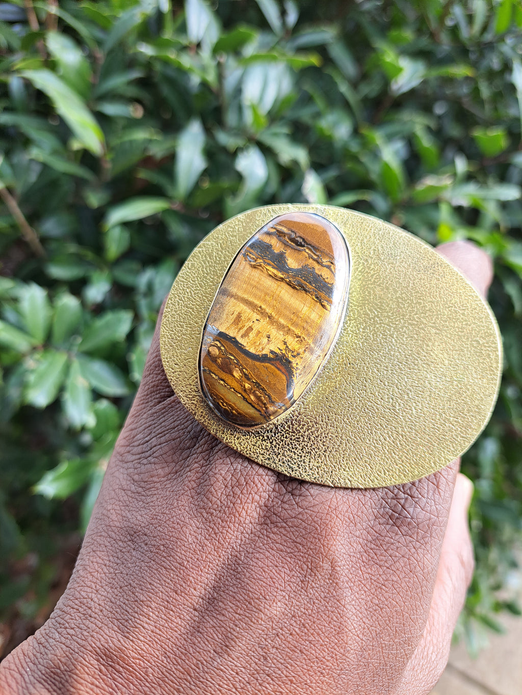 Tigers Eye OVAL Ring